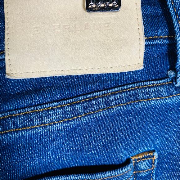 Everlane Curvy High-Rise Skinny Jeans Distressed Size 28 Crop - Picture 7 of 7